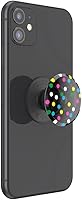 Vista 5 de PopSockets Translucent Phone Grip with Expanding Kickstand, PopSockets for Phone, Translucent PopGrip - Black Disco