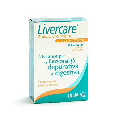 HealthAid Livercare - Integratore Detox Fegato e Intestino con Cardo
