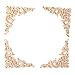 VORCOOL 4 Piezas 4.53"x4.53 Pulgadas de Madera Maciza Tallada Esquina onlay Muebles Decoraciones para el hogar Apliques sin Pintar