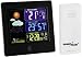Produktbild GreenBlue GB521B Funk Wetterstation mit Außensensor Kalender Hygrometer Thermometer DCF Uhr Wecker Batterie und Netzbetrieb Schwarz