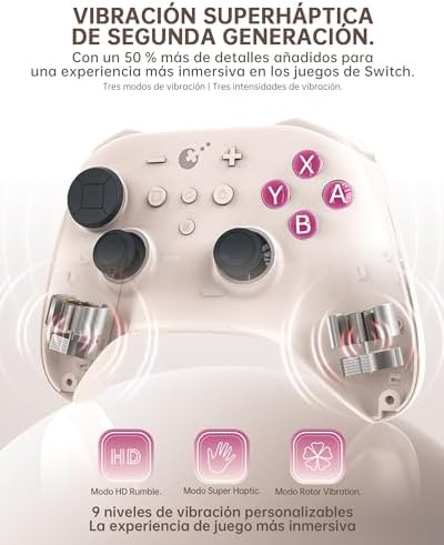 GuliKit TT Pro Wireless Controller for PC, Android, iOS, Switch 1/2, 720ยฐ Adjustable TMR Joystick, with 950mAh Long-Lasting Battery, Switch Wake-Up Function and 4 Detachable Metal Back Buttons-GB - 4