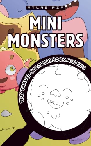 MINI MONSTERS Tiny Travel Coloring Book for Kids: a Fun On-the-Go Activity to Keep Little Hands Busy in Restaurants, Planes & Waiting Rooms image 2