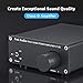Fosi Audio V1.0B 2 Channel Amplifier Stereo Audio Amp Mini Hi-Fi Class D Integrated TPA3116 Amp for Home Speakers 50W x 2 with 19V 4.74A Power Supply