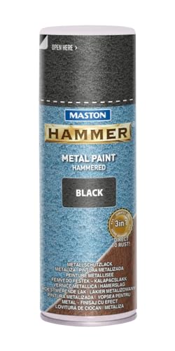 Maston Spray Paint Hammer Hammered Black 400ml