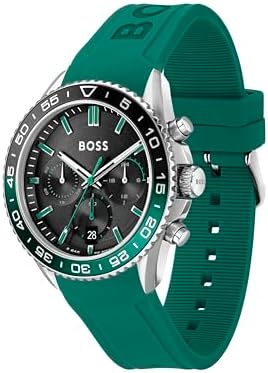 BOSS Relógio cronógrafo masculino Runner – caixa de aço inoxidável