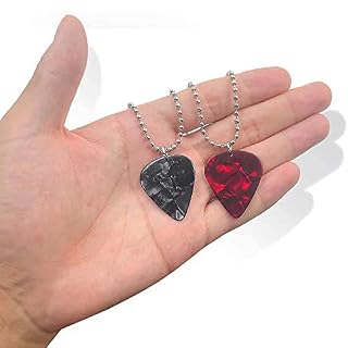 Eddie Munson Collier médiator de guitare Hellfire Club- Cadeau d’Halloween Cosplay pour adolescents, filles, femmes et… - Les Beatles, Paul McCartney, John Lennon, RIngo Starr, George Harrison Eddie Munson Collier médiator de guitare Hellfire Club- Cadeau d'Halloween Cosplay pour adolescents, filles, femmes et… – Image 3