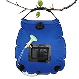 Hochwertige Materialien: Der Camping Dusche ist aus umweltfreundlichen auslaufsicheren Materialien und PVC-Beschichtung, auslaufsicher und langlebig