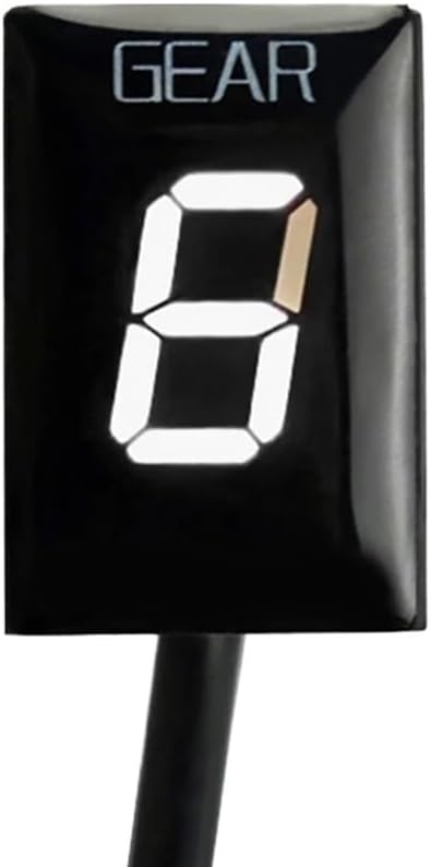 Gear Display Meter Motorcycle Digital Gear Indicator Counter 1-6 Speed Display ECU Mount for YA&MAHA YZF-R1/R6 XJR400 Motorcycle Gear Indicator