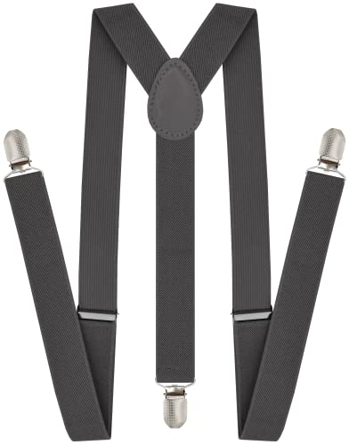 Tirantes para hombre Dibi elásticos de 1 pulgada con clips de metal ajustables en X e Y