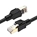 veetcom Cat8 Ethernet Cable 50FT, High Speed 26AWG Cat8 LAN Network Cable 40Gbps, 2000Mhz with Gold Plated RJ45 Connector, Heavy Duty Weatherproof S/FTP UV Resistant for Modem, Router/Gaming/Xbox