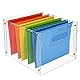Hängeregistratur-Organizer, Acryl-Hängeregistratur-Box mit seitlichen Griffen, tragbare Schreibtisch-Ordner, Ordner, Aufbewahrung für A4, modernes flexibles Design, dekorieren Sie Ihr Zuhause und Büro