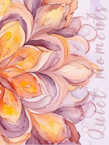 Journal aquarelle de qualité supérieure avec couverture rigide et citations de méditation