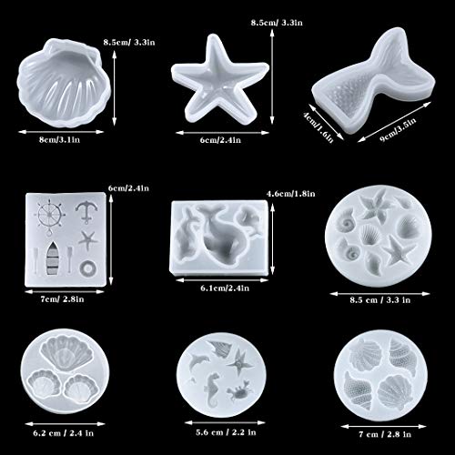 ISuperb 9 pezzi Stampo in Silicone Stampi per