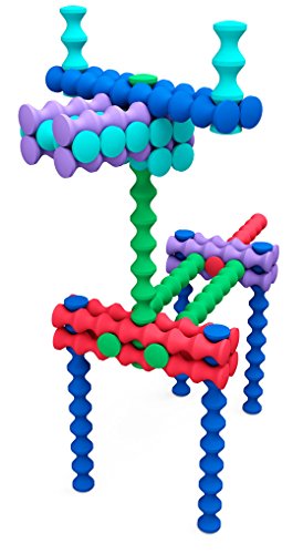 Popular Playthings Playstix Starter Set Construction Toy Building Blocks 80 Piece Kit #TOP3