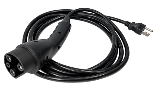 Charging Power Cord Assembly Fits for Evolution EV Golf Carts, UL Listed, Replaces OEM# 2.04.0620 (Black 10ft)