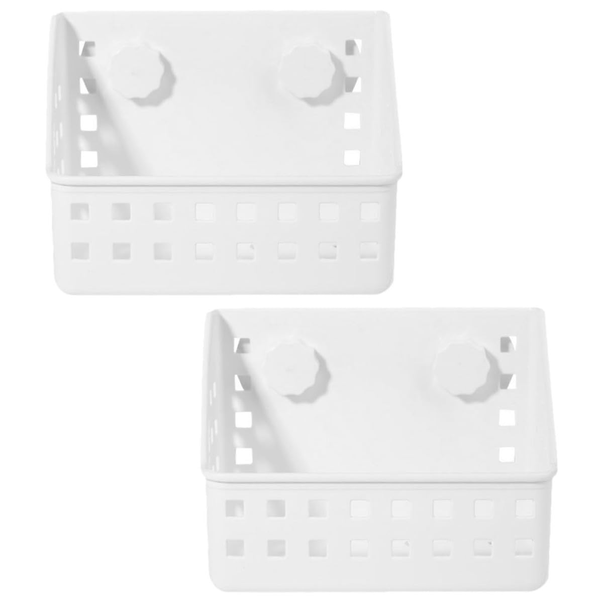 Veemoon Supports pour Mangeoires Lapins Ventouse Fixe, Plastique Robuste, Lot de 2, Râtelier à Foin Suspendu pour Cage de Petits Animaux, Adapté aux Lapins et Cochons d'Inde