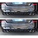 F10 Rear Bumper Diffuser Lip with LED Rear Diffuser Spoiler Compatible with BMW 5 Series M5 F10 F11 M Sport 2010-2017 Accessories Auto Parts(with Light)