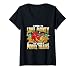 Damen Lustige Geschenkidee Sprüche für Modelleisenbahn Spielzeug Eisenbahn Buffs T-Shirt mit V-Ausschnitt