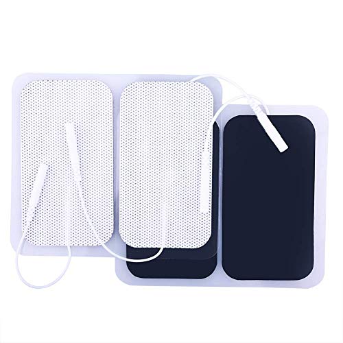 Lotfancy Tens Unit Replacement Pads, 40 Pcs 2" X 3.5" Tens Unit Pads, Large Rectangular Electrodes Pads For Electrotherapy Ems Massager #TOP26