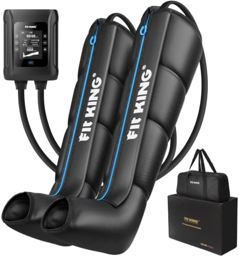 FIT KING Kabellose Beinmassagegerät, Massagegerät für Beine Kompressions Manschetten für die Beine zur Entspannung und Tiefenentspannung nach dem Sport (Mittel)