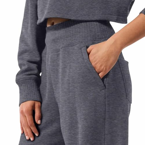 Girls Sweatpants Casual Straight Leg High Waist Joggers Baggy Wide Leg Sweat Pants for Teen Girl Fall Trousers with Pockets2