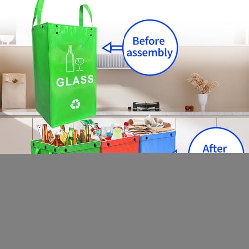 Contenedor de basura reutilizable pequeño y compacto para armario 7