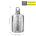 SILVERANT Ultralight Titanium Water Bottle 600ml/21 fl oz Crystallized Finish - Outdoor Camping Hiking Sports Hydration Bottle with Insulating Thermal Sleeve & Leakproof Clip Loop Cap - Slim Design
