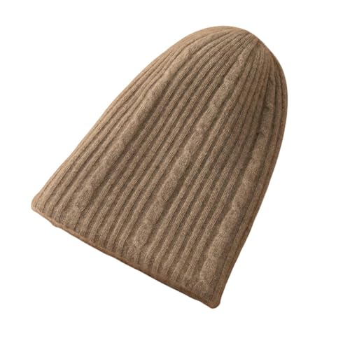 Bonnet tricoté à rayures de laine pour hommes et femmes en hiver