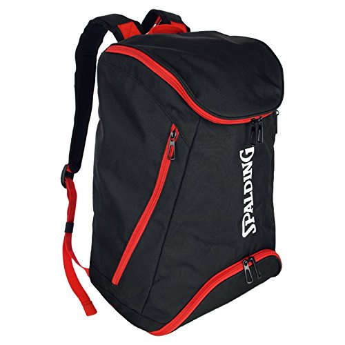 Spalding 300454303  Mochila Unisex Adulto  Negro  Rojo   15x24x45 cm