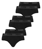 6er Pack PUMA Puma Herren Basic Brief Men Slip 6er Pack, XL, Black (230)