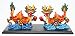 Feng Shui Pair of 3" Phoenix Dragon Statue Figurine Marriage Luck Wedding Lovers' Gift