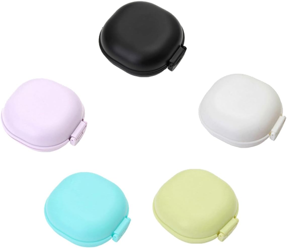 Portable Travel Soap Box with Lid Plastic Leakproof Soap Case for Camping and Outdoor Use 5pcs Set Container for Bathroom and Travel
