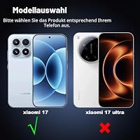 Fitudoos Hülle für Xiaomi 17, Robuste PC-Rückseite Case+Stoßfesten TPU-Kante, Militärischen Grad Schutz Hülle, Schutz Magnetisch & Anti-Gelb Stoßfeste Handyhülle - Transparent – Ansicht 9