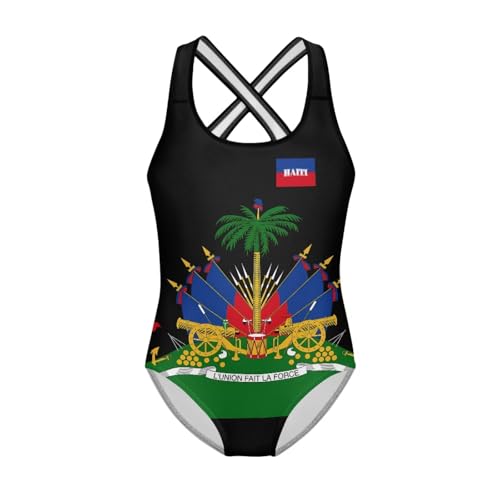 Image of WELLFLYHOM Girls Swimsuit 5-14 Cross Back Swimwear Full Coverage One Piece Bathing Suit Sleeveless Beachwear