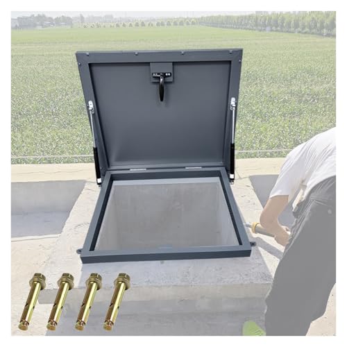 Copertura per portello sottotetto in acciaio zincato, copertura spessa antipioggia per finestra in uscita, copertura per manutenzione tetto, telaio del lucernario del seminterrato della porta della