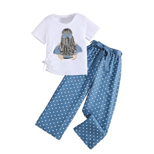 Survêtement Fille 2 Pièces - Ensemble Jogging Décontracté Manches Longues + Pantalon Large - 3 à 15 Ans Mode Ado
