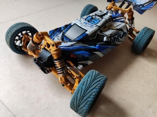 Metal PO Gold Accessories RC Retrofit Kit for Wltoys 144001 144002 124017 124019 144010 RC Car Parts (Gold)