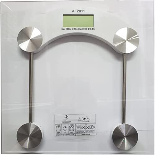 Balança Humana Digital De Banheiro Vidro Temperado 180kg