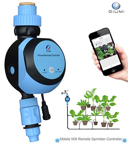 Qiumi Wifi Mobile Remote Control, Automatic Garden Water Controller, Remote Irrigation Timer, Smart Irrigation for Home Garden