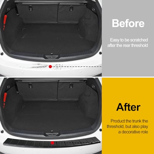Image of Rear Bumper Protector for Mazda 2017-2025 CX5 CX-5 Car Accessories ABS Plastic Material Matte Black Resistant Trunk Door Entry Guards