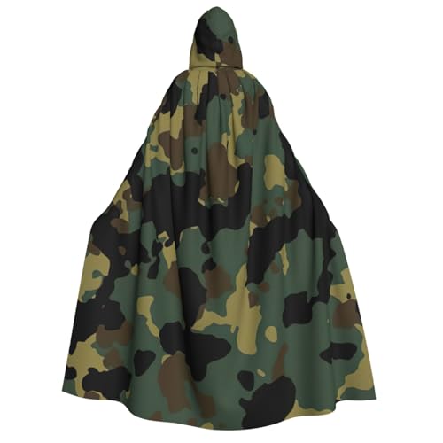 Cape à capuche imprimé camouflage le cadeau de cosplay idéal pour Noël