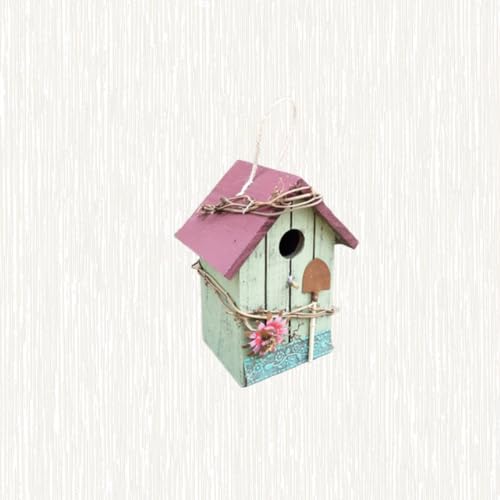 Casa de pájaros de madera resistente al sol y ligera para terrazas exteriores 3