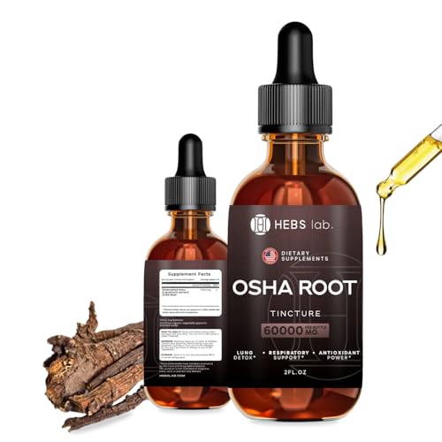 HEBS LAB. OSHA Root Tincture - OSHA Tincture Herb Extract - Immun...