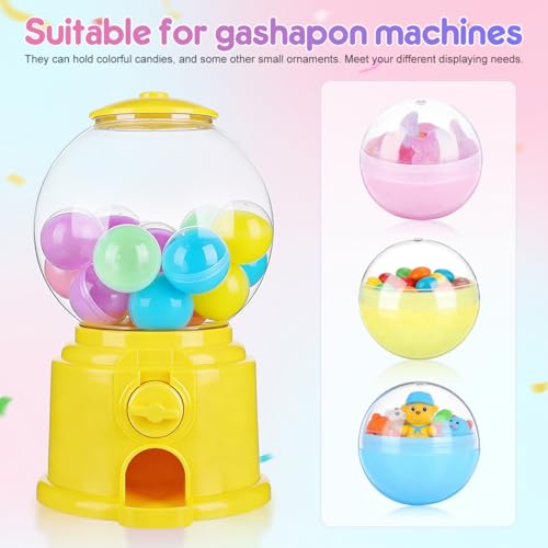 Capsules rondes transparentes pour ranger des mini jouets et petits bonbons