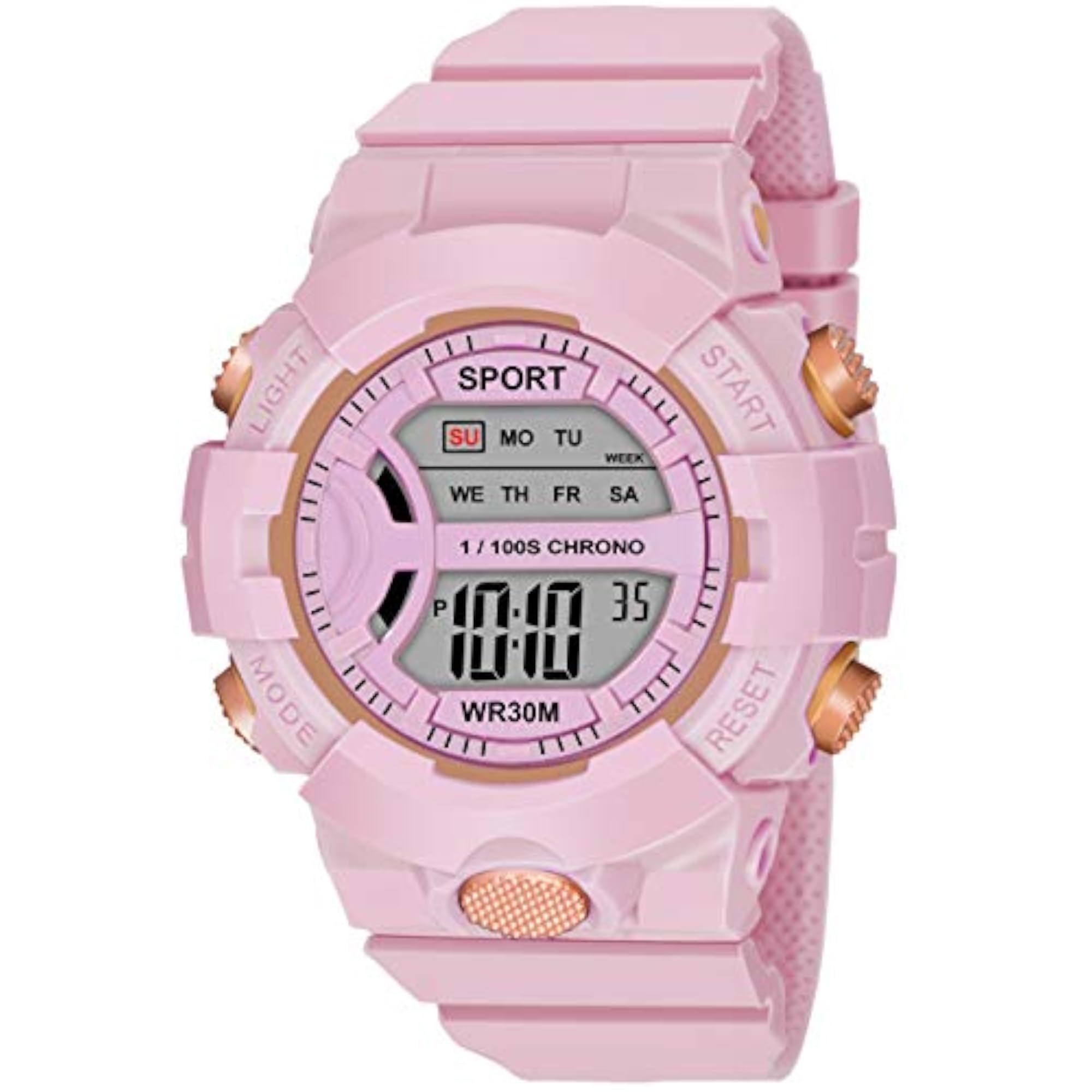 Digital Unisex Watch with Multicolour Dial