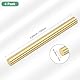 M METERXITY 4 Stück Messingstange, 10mmx100mm H59 Massivmessing Rundstangen für Messergriffstifte Messermachenzubehör/Wellenstifte Handwerk/Modell DIY, Drehstift Dübel Rohrstock