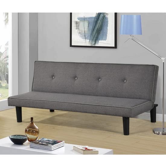 Bagno Italia Divano letto in lino grigio 166x87 cm reclinabile sistema anti-ribaltamento modello Winter