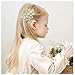 20 Pcs Boutique Baby Girl Hair Clips with Flowers, 2 inches Hair Bow Clips for Toddler Girls 10 Colors, Non Slip Little Girls Hair Accessories for Thin Thick Hair
