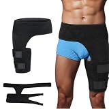 bergxperten woluna TheraHip - mehr Stabilität, weniger Schmerz，Verstellbare Oberschenkelbandage für Hüftstütze, Kompressionsbandage für Männer und Frauen, ideale Hüftorthese zur Schmerzlinderung