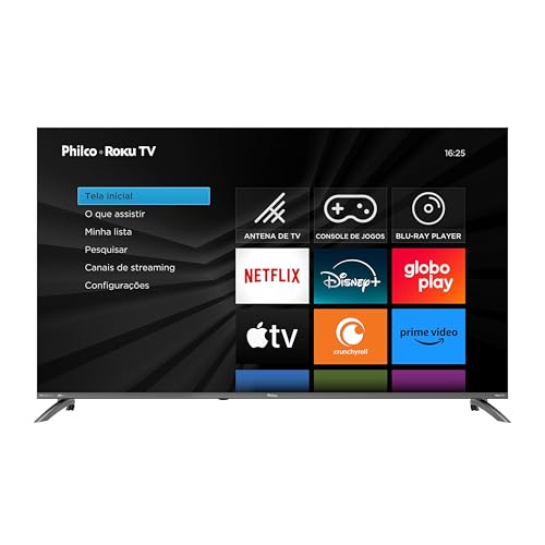 Smart TV 55″ Philco 4K UHD LED Roku TV Dolby Audio P55CRA